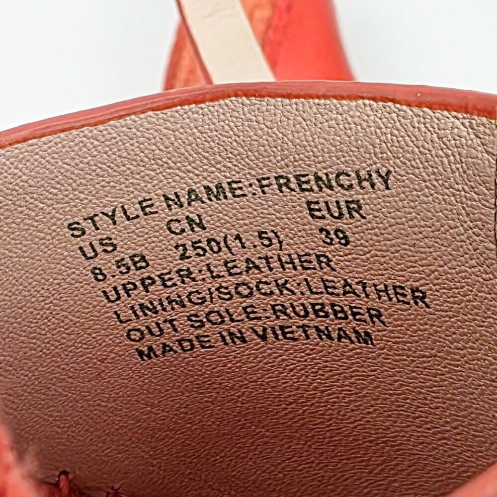 Kate Spade Frenchy Espadrille Wedge Sandals Orange - 8.5 - Picture 10 of 13